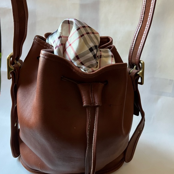 Coach Bags Vintage Coach Lulas Legacy Bucket Drawstring Bag Caramel
